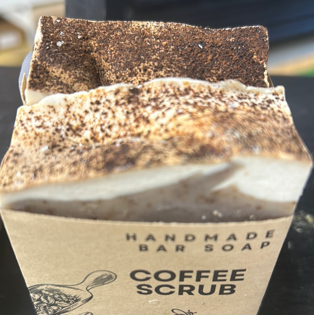 Coffee Scrub Handmade Soap- Unscented