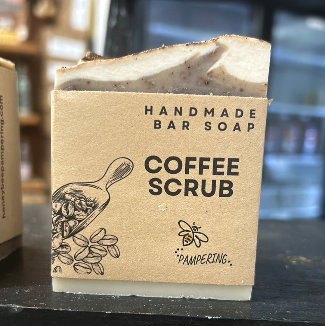 Coffee Scrub Handmade Soap- Unscented
