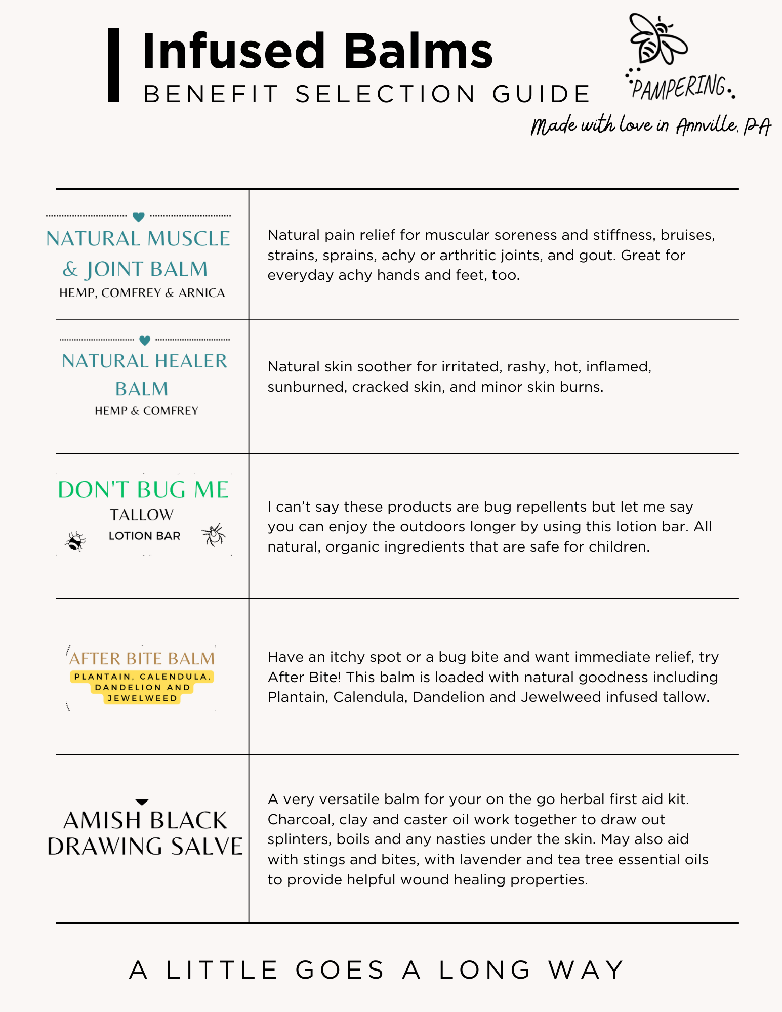 Natural Infused Balms – Honeybee Pampering LLC