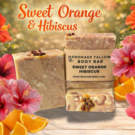 Sweet Orange Hibiscus Soap